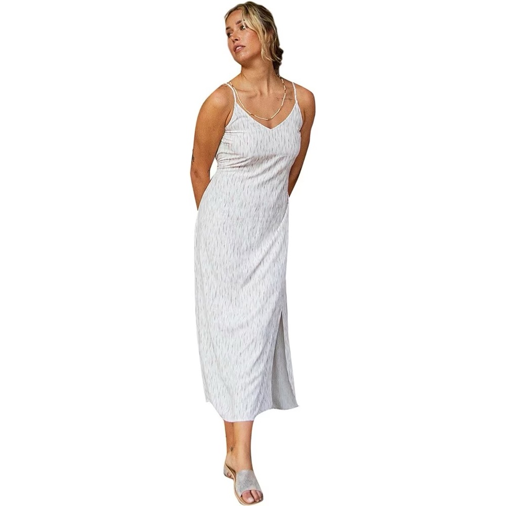 Olive tie dye stripe dress